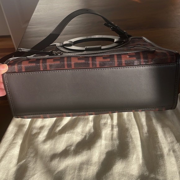 Fendi Runaway FF Mesh and Leather Bag - Picture 9 of 12